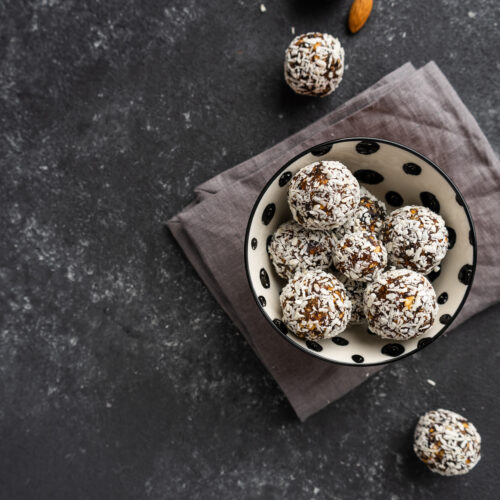 Energy balls on a dark background