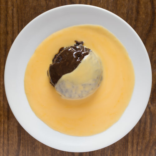 muffin in custard