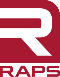 Red and white company logo