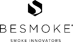 Company logo in black and white